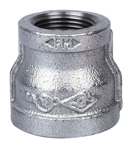 ProSource 24-1X3/4G Reducing Pipe Coupling, 1 x 3/4 in, Threaded, Malleable Steel, SCH 40 Schedule