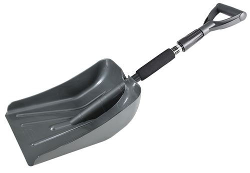 SubZero 17211 Extendable Snow Shovel, 8-1/2 in W Blade, 13-3/4 in L Blade, Plastic Blade, Plastic Handle, 37 in OAL