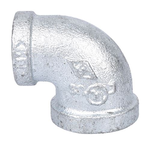 ProSource 510-132HN Reducing Pipe Elbow, 1/2 x 3/8 in, FIPT, 90 deg Angle, Iron, 300 psi Pressure