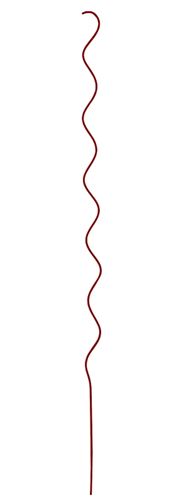 MIDWEST AIR TECHNOLOGY 901267RD6 Twisted Garden Stake, 60 in L, Steel, Red, Powder-Coated, Pack of 6