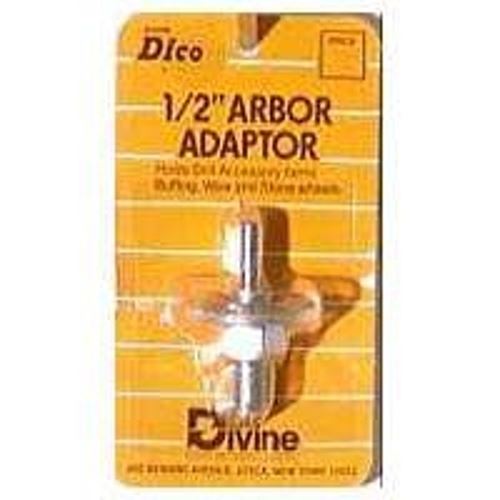 Dico 535-ARBOR Arbor Adapter, Silver, For: Mounting Buffing Wheels