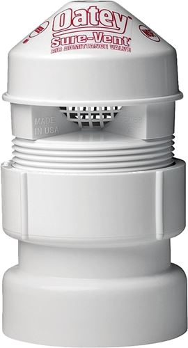 Oatey Sure-Vent 39016 Air Admittance Valve, NPT, PVC