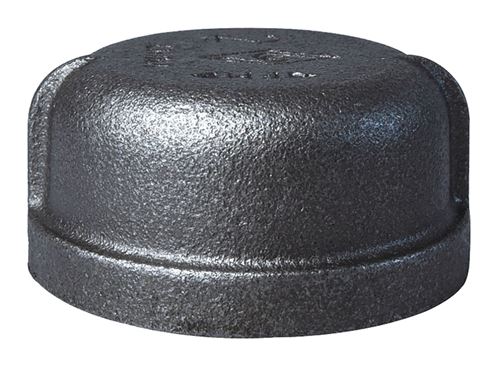 Prosource 18-2B Pipe Cap, 2 in, FIP, Malleable Iron, 40 Schedule, 300 psi Pressure