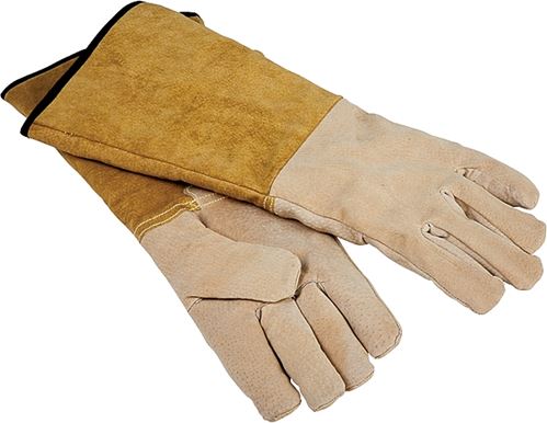 Simple Spaces CPA03110MM Hearth Fireplace Gloves, 16 in, Cowhide Leather