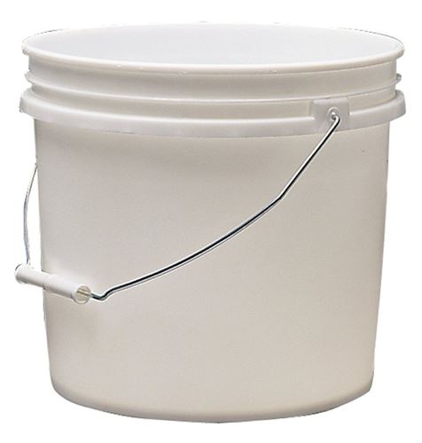 ENCORE Plastics 201215 Paint Bucket, 3.5 gal Capacity, Plastic, White