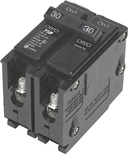 Siemens Q230 Circuit Breaker, Mini, 30 A, 2 -Pole, 120/240 V, Fixed Trip, Plug Mounting