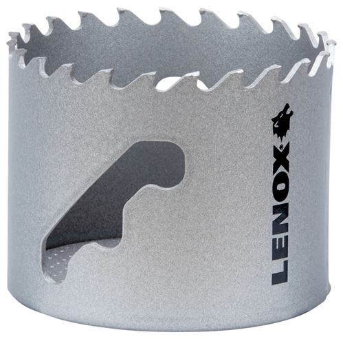 Lenox Speed Slot LXAH32916 Hole Saw, 2-9/16 in Dia, Carbide Cutting Edge