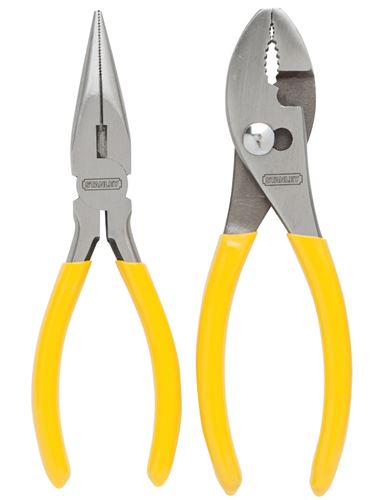 STANLEY 84-212 Plier Set, 2-Piece, Steel, Specifications: Ergonomic Handle