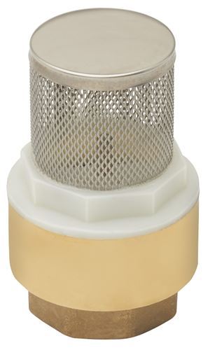 B & K ProLine Series 101-326NL Foot Valve, 1-1/4 in Connection, FPT, Brass Body