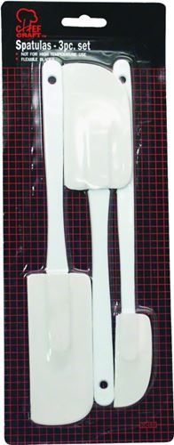 Chef Craft 20488 Spatula Set, 10 in OAL, EVA Foam Blade, White