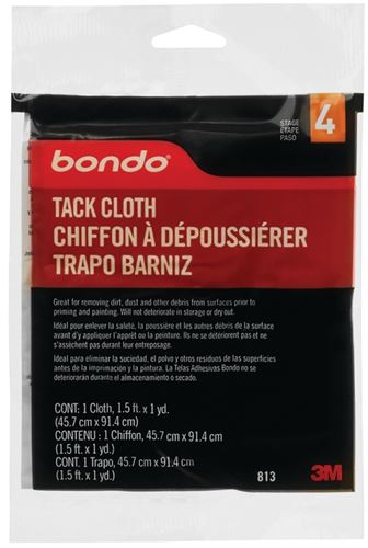 Bondo 813 Tack Cloth, Pack of 24
