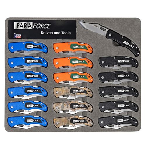 KNIFE LOCKBACK DISPLAY, Pack of 18