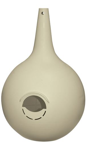 Heath 30011 2-Piece Bird House, 7.13 in W, 7.13 in D, 11.88 in H, Gourd, Plastic, Off-White