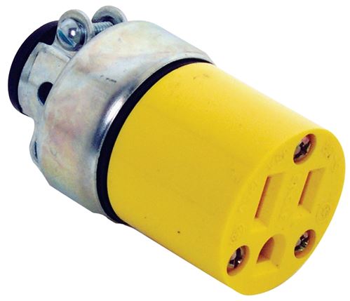 Eaton Wiring Devices WD2887 Electrical Connector, 2 -Pole, 15 A, 125 V, NEMA: NEMA 5-15, Yellow