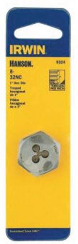 Irwin 9324 Machine Screw Die, #8-32 Thread, NC Thread, Right Hand Thread, HCS