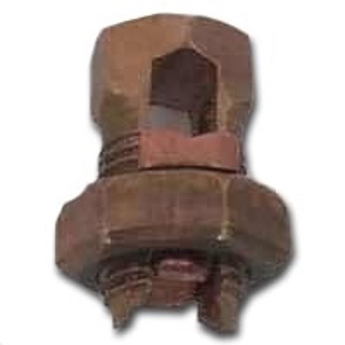 nVent ERICO ESB4/0 Split Bolt Connector, 1/0 Wire, Silicone Bronze Alloy, Bronze