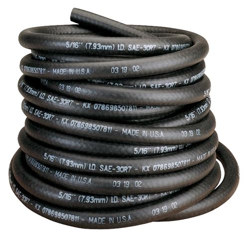 Thermoid 25060 Fuel Line Hose, 25 ft L, NBR/PVC, Black