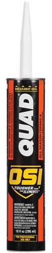 OSI 1637200 Advanced Formula Sealant, Clay 333, 7 days Curing, 20 to 100 deg F, 10 oz Cartridge, Pack of 12