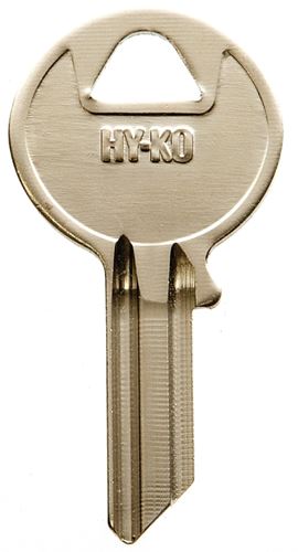 Hy-Ko 11010AB1 Key Blank, Brass, Nickel, For: Abus Cabinet, House Locks and Padlocks, Pack of 10