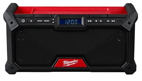 Milwaukee 2890-20 Jobsite Radio, 18 V, 1.5 to 5 Ah, 10-Channel, Includes: Cable