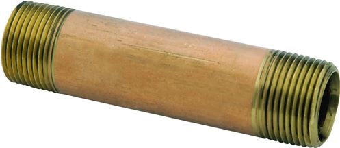 Anderson Metals 38300-1225 Pipe Nipple, 3/4 in, NPT, Brass, 810 psi Pressure, 2-1/2 in L