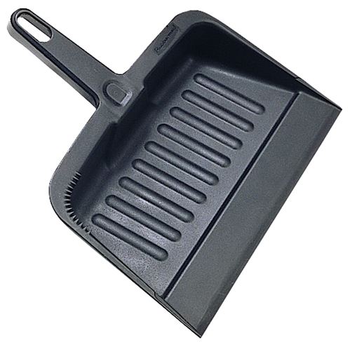 Rubbermaid 200500CHAR Dustpan, 12.2 in L, 8.2 in W, Polypropylene, Charcoal