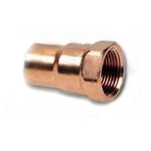 Elkhart Products 103R Series 30154 Reducing Pipe Adapter, 3/4 x 1 in, Sweat x FNPT, Copper