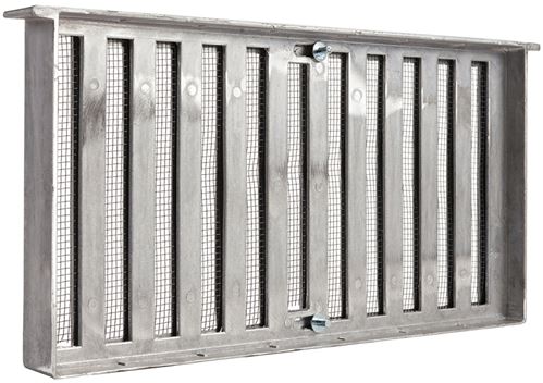 Master Flow 500 Foundation Vent, 28 sq-in Net Free Ventilating Area, Aluminum, Pack of 12