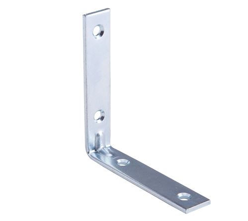 Prosource CB-B03.5-C4PS Corner Brace, 3-1/2 in L, 3-1/2 in W, 3/4 in H, Steel, Zinc-Plated, 3 mm Thick Material