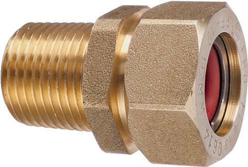 Pro-Flex PFMF-3406 Tube to Pipe Adapter, 3/4 in, MNPT, Brass