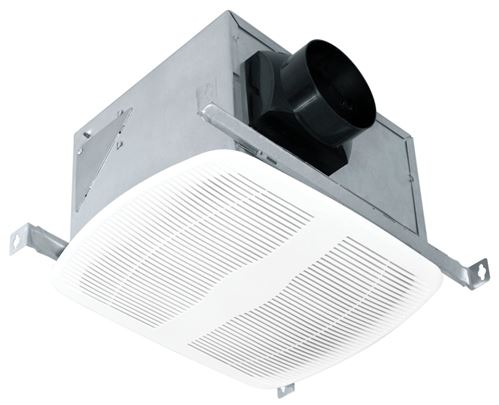 Air King AK80LS-1 Bathroom Exhaust Fan, 10-7/8 in L, 9-3/8 in W, 0.31 A, 120 V, 80 cfm Air, Steel, White