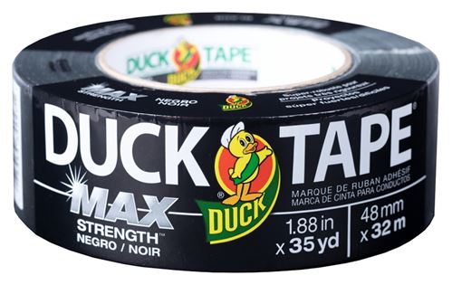 Duck 240867 Duct Tape, 35 yd L, 1.88 in W, Black