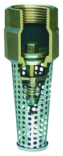 Simmons 400SB Series 404SB Foot Valve, 1-1/4 in Connection, FPT, 400 psi Pressure, Silicone Bronze Body