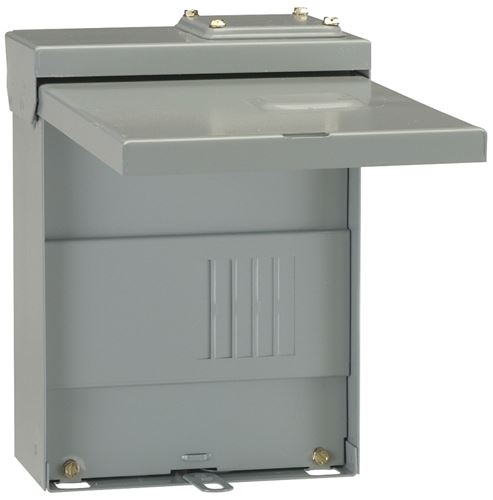 GE PowerMark Gold TLM Series TL270RCUP Load Center, 70 A, 2-Space, 4-Circuit, Main Lug, NEMA 3R Enclosure, Surface