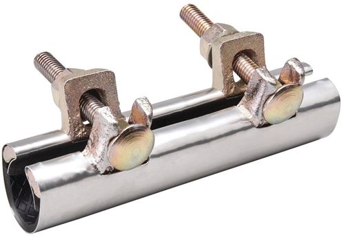 B & K 160-706 2-Bolt Pipe Repair Clamp, Stainless Steel