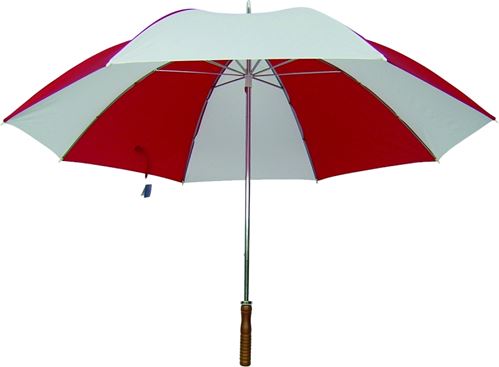 Diamondback Golf Umbrella, Nylon Fabric, Red/White Fabric, 29 in