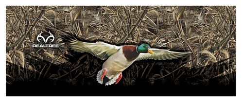 Realtree RT-TG-DK-MX5 Decal, Duck Tailgate Graphic, White Legend, Vinyl Adhesive, Pack of 2