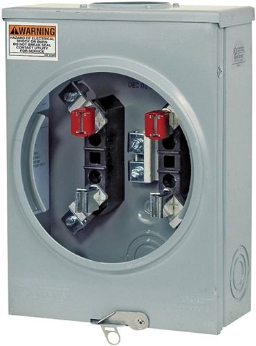 Siemens SUAT417-XG Meter Socket, 1 -Phase, 200 A, 600 V, 4 -Jaw, Overhead, Underground Cable Entry