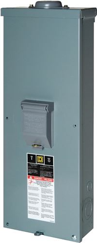 Square D QOM2E2200NRB Circuit Breaker, 200 A, NEMA 3R Enclosure, Flush, Surface Mounting