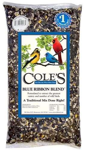 Cole's Blue Ribbon Blend BR10 Blended Bird Food, 10 lb Bag