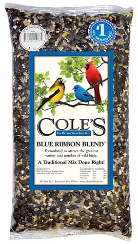 Cole's Blue Ribbon Blend BR20 Blended Bird Food, 20 lb Bag, Pack of 2