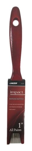 Linzer 1125-1 Paint Brush, 1 in W, 2-1/4 in L Bristle, Polyester Bristle, Varnish Handle