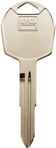 Hy-Ko 11010KK6 Automotive Key Blank, Brass, Nickel, For: Kia Vehicle Locks, Pack of 10