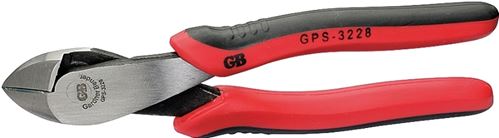 Gardner Bender GPS-3228 Diagonal Cutting Plier, 8 in OAL, 1-3/8 in Jaw Opening, Red Handle, Comfort-Grip Handle, 3/4 in L Jaw