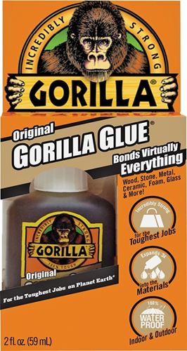 Gorilla 5000201 Glue, Brown, 2 oz Bottle