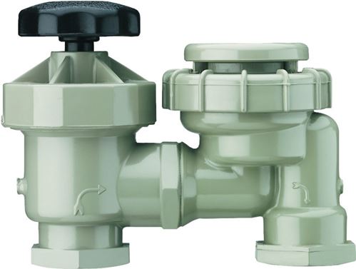 Lawn Genie L4010 Anti-Siphon Valve, 1 in, FNPT, 75 to 150 psi Pressure, 0 to 30 gpm, PVC Body