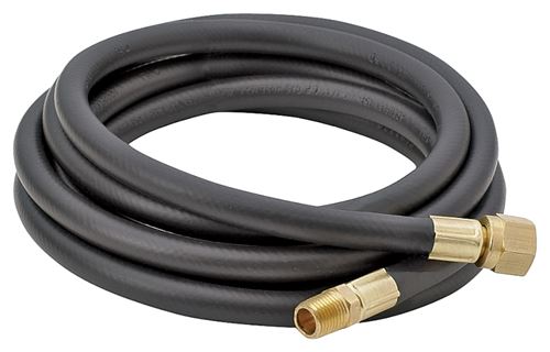 Bayou Classic 7906 LPG Hose, 1/4 in ID, 6 ft L, MNPT x FNPT Flare Swivel, Thermoplastic