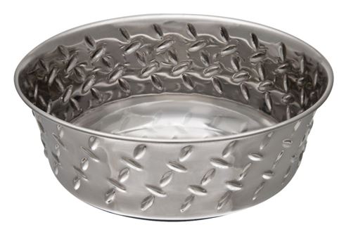 Loving Pets 7254 Pet Feeding Dish, S, 1 pt Volume, Stainless Steel, Silver