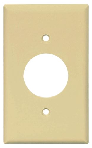 Eaton Wiring Devices PJ7LA Outlet Wallplate, 4.88 in L, 3.13 in W, Mid, 1 -Gang, Polycarbonate, Light Almond