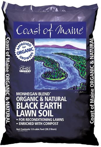 Coast of Maine 1CBMG Earth Lawn Soil, 10 to 15 sq-ft Coverage Area, Black, 1 cu-ft Bag